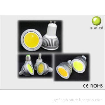 3W DC 12V E27, GU10, MR16 Led Spot Lamps, COB led spotlight
